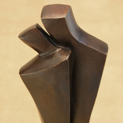 Bronze sculpture, 'Together for Always' - Brazilian Modern Fine Art Romantic Bronze Sculpture