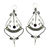 Tiger's eye chandelier earrings, 'Pendulum Swing' - Hand Crafted Stainless Steel Earrings with Tiger's Eye thumbail