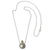Goldakzentuierte Mabe-Zuchtperlen-Anhänger-Halskette, 'Moonlight Serenade' - Gezüchtete Mabe-Perlenkette mit 18k Gold