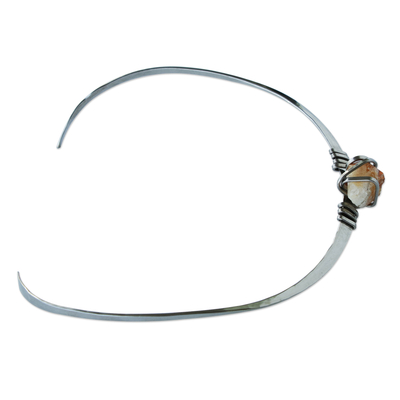 Halskette mit natürlichem Citrin-Kragen - Halskette mit natürlichem Citrin-Kragen