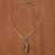 Tigerauge-Anhänger-Halskette, 'Introspection' - Moderne Tigerauge-Halskette aus Brasilien