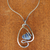 Halskette mit Sodalith-Anhänger - Halskette mit Anhänger aus natürlichem Sodalith