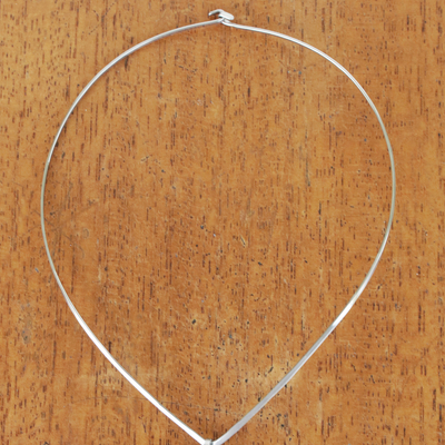 Halskette mit Jaspis-Anhänger - Ozean-Jaspis-Anhänger-Halskette
