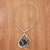 Onyx-Anhänger-Halskette, 'Preference' - einzigartige schwarze Onyx-Halskette