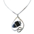 Onyx pendant necklace, 'Preference' - Unique Black Onyx Necklace