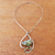 collar con colgante de jade - Collar de jade hecho a mano.