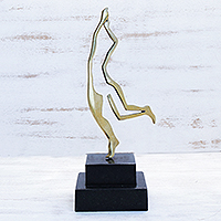 Bronze sculpture, 'Ballerina' - Original Bronze Ballerina Sculpture