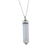 Quartz and blue topaz pendant necklace, 'Crystal Clarity' - Crystal Quartz and Blue Topaz Necklace from Brazil