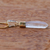 Gold plated quartz pendant necklace, 'Crystal Clarity' - Crystal Quartz Necklace of Gold Plated Brass from Brazil (image 2b) thumbail
