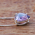 Amethyst pendant necklace, 'Heart of Light' - Brazil Heart-Shaped Faceted Amethyst Pendant Necklace (image 2d) thumbail