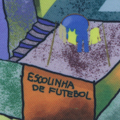 Giclée-Druck auf Leinwand, „Rio Favela“ – Naif Rio de Janeiro Favela Landscape Giclée-Druck auf Leinwand