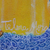 'Angel of Kindness' - Brasilianisches signiertes Naif-Gemälde eines Engels in Gelb