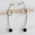 Agate drop earrings, 'In An Instant' - Modern Black Agate Earrings