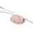 Rose quartz collar necklace, 'Private Affair' - Modern Rose Quartz Collar Necklace (image 2d) thumbail