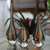 Handblown art glass vases, 'Carnival Color Fantasy' (set of 3) - 3 Collectible Handblown Murano Inspired Art Glass Vases (image 2e) thumbail