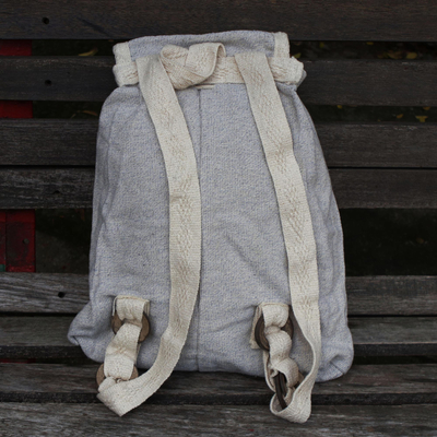 Handgefertigter Rucksack aus Baumwolle, 'Pataxo Legacy' - Pataxo Style Baumwoll-Rucksack