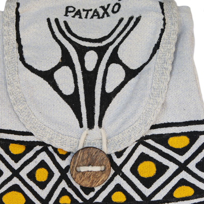 Handgefertigter Rucksack aus Baumwolle, 'Pataxo Legacy' - Pataxo Style Baumwoll-Rucksack