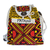 Hand-painted cotton backpack, 'Pataxó Patterns' - Unisex Hand Painted Backpack
