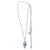 Blue and white topaz pendant necklace, 'Piece of the Sky' - Blue & White Topaz Sterling Silver Necklace from Brazil (image 2a) thumbail