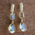 Gold-plated citrine dangle earrings, 'Brilliant Decision' - Citrine Dangle Earrings with 18k Gold Plate thumbail