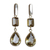Gold-plated citrine dangle earrings, 'Brilliant Decision' - Citrine Dangle Earrings with 18k Gold Plate