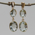 Gold-plated prasiolite dangle earrings, 'Brilliant Revelation' - 10 Carat Prasiolite Earrings thumbail