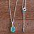 Chrysoprase pendant necklace, 'Divine Truth' - 925 Sterling Silver Pendant Necklace with Chrysoprase (image 2c) thumbail
