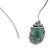 Agate collar necklace, 'Slice of Green' - Stainless Steel and Agate Collar Necklace