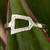 White gold cubic zirconia cocktail ring, 'Sublime Focus' - 18k White Gold Cocktail Ring with Faceted Cubic Zirconia