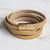 Gold-accented leather wrap bracelet, 'Summer Gold' - Golden Leather Wrap Bracelet (image 2) thumbail
