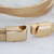 Gold-accented leather wrap bracelet, 'Summer Gold' - Golden Leather Wrap Bracelet (image 2d) thumbail