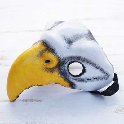 Máscara de cuero - Máscara de Águila Hecha a Mano en Cuero