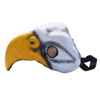 Ledermaske - Adlermaske handgefertigt aus Leder
