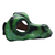 Leather mask, 'Alligator' (7 inch) - Handmade Green Alligator Leather Mask (7 Inch) (image 2e) thumbail
