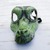 Leather mask, 'Alligator' (9 inch) - Hand Painted Leather Alligator Mask (9 Inch) (image 2c) thumbail