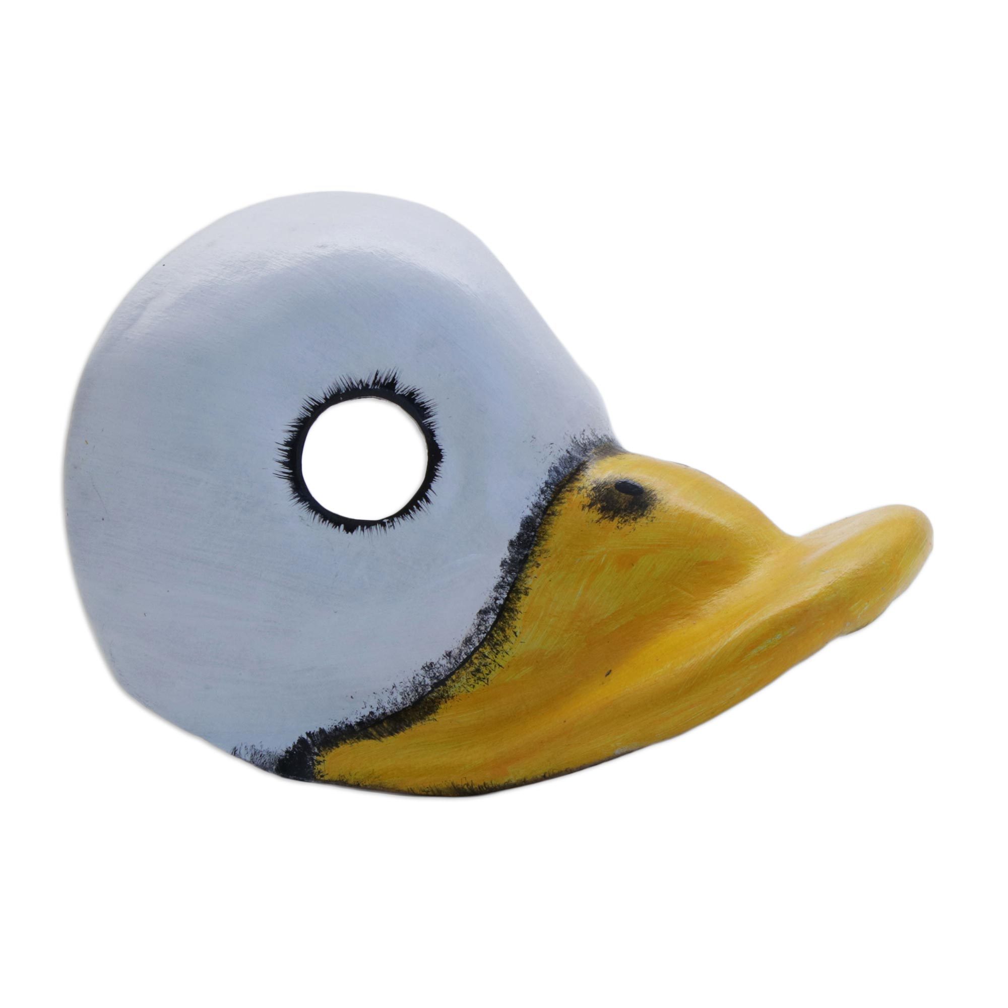 Unique Leather Duck Mask for Wear or Display Duck NOVICA
