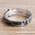 Silver band ring, 'Rough Road' - Rustic Modern Silver Band Ring (image 2b) thumbail