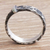 Silver band ring, 'Rough Road' - Rustic Modern Silver Band Ring (image 2c) thumbail