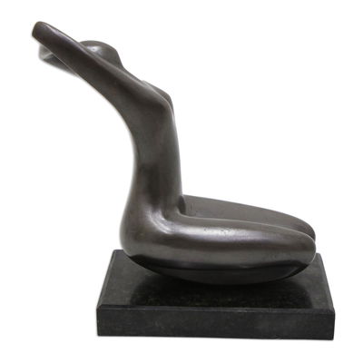 Bronze sculpture, 'Sensual Woman IV' - Original Bronze Sculpture of Woman
