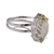 Lemon quartz solitaire wrap ring, 'Glimpse of Spring' - Wrap Style Ring with Lemon Quartz (image 2d) thumbail