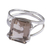 Smoky quartz solitaire wrap ring, 'Empyrean' - Hand Crafted Smoky Quartz Wrap Ring (image 2e) thumbail