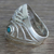Silver cocktail ring, 'Ipanema Surf' - Contemporary 950 Silver Cocktail Ring