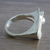 Cultured pearl cocktail ring, 'Between the Pages' - Unique Cultured Pearl Ring