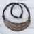 Gourd pendant necklace, 'Marajo Half-Moon' - Hand Carved Gourd Pendant Necklace thumbail