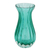 Handblown art glass bud vase, 'Crystalline Forest' - Murano Inspired Green Handblown Brazilian Art Glass Dud Vase (image 2a) thumbail