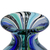 Petite handblown art glass bud vase, 'Carnival Color' - Petite Handblown Murano Inspired Art Glass Bud Vase (image 2d) thumbail