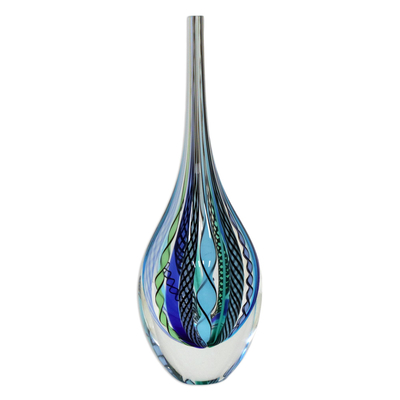18 inches Teardrop Art Glass Sculpture 