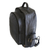 Leather backpack, 'Champion in Matte Black' - Matte Black Leather Padded Backpack from Brazil