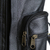 Lederrucksack - Mattschwarzer gepolsterter Lederrucksack aus Brasilien