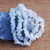Chalcedon-Perlenarmbänder, (3er-Set) - Blaue Chalcedon-Perlenarmbänder (3er-Set) aus Brasilien